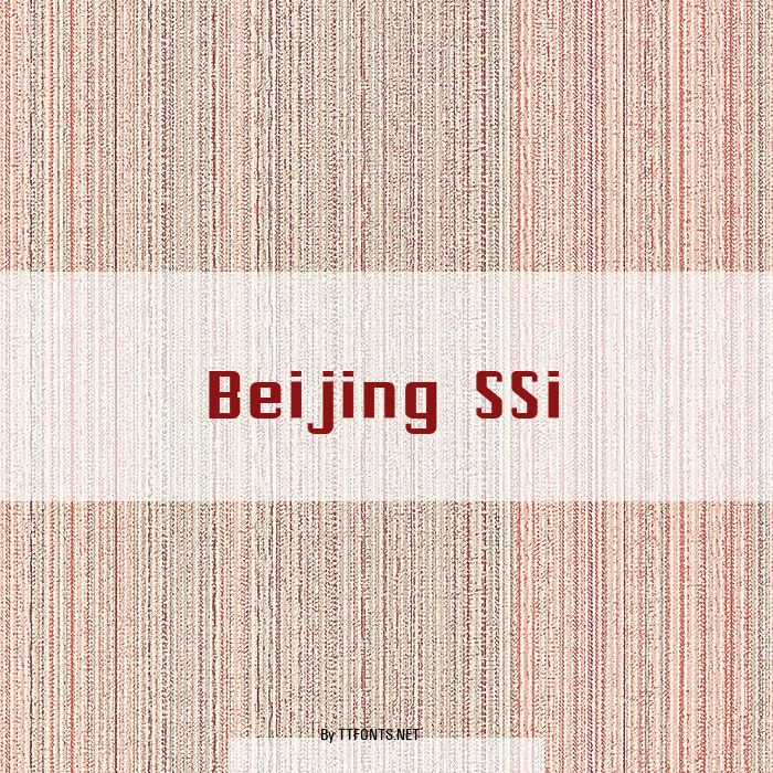 Beijing SSi example